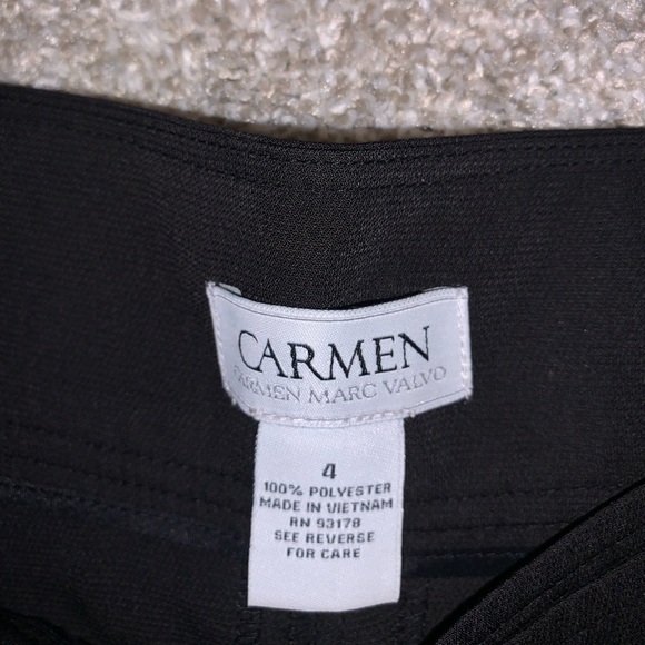 Carmen Marc Valvo Black Chain Link Shorts size 4 - Picture 7 of 10